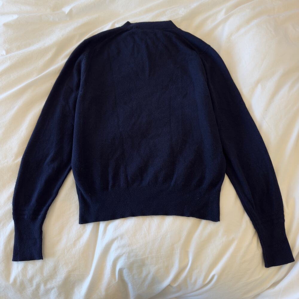 Tom Ford 100% Cashmere Mens Navy V-Neck Pull-Over Sweater Size M - Picture 5 of 6
